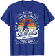 Never Underestimate An Old Man Who Plays Disc Golf T-Shirt - T-Shirt | Royal