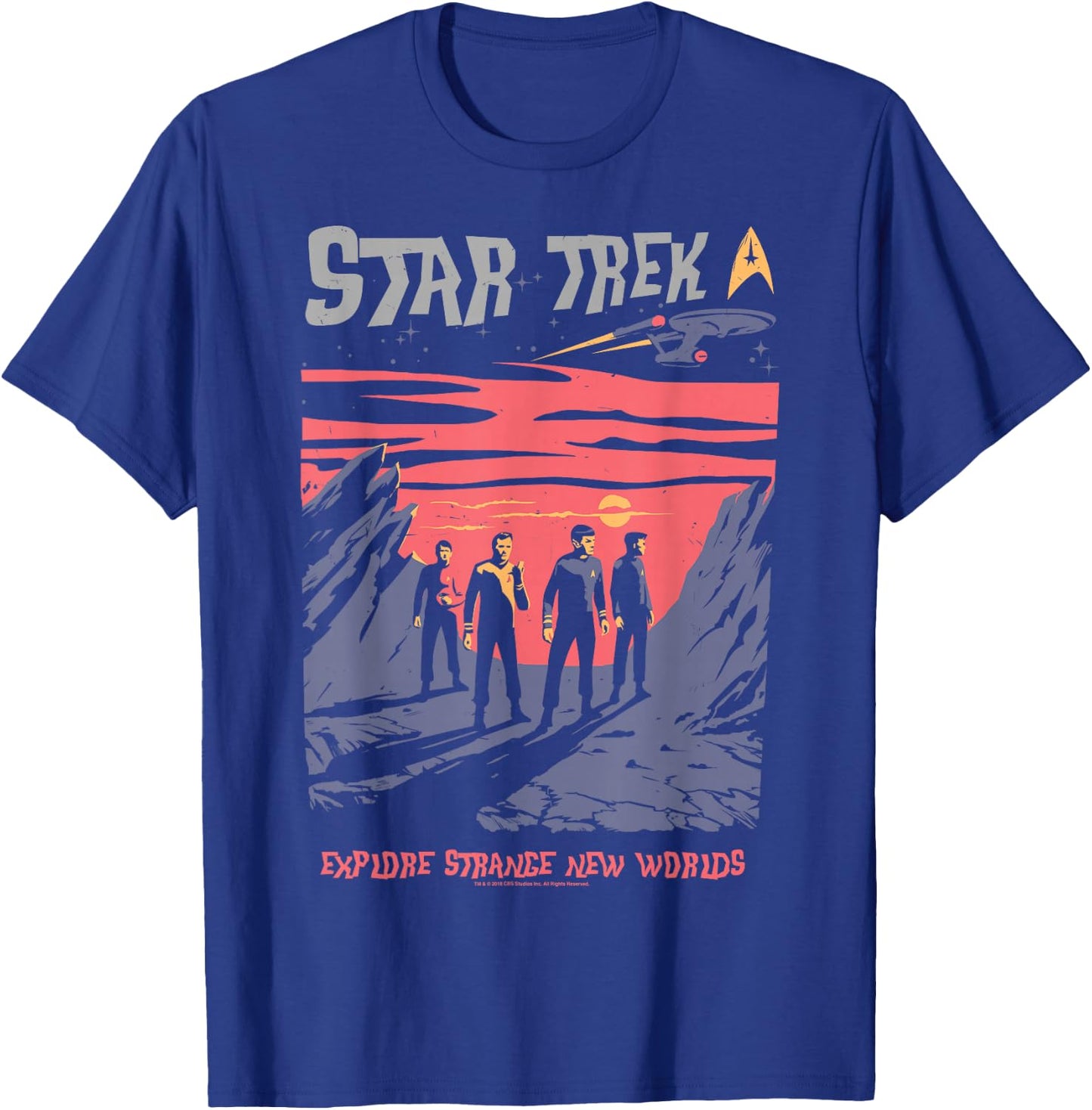 Star Trek Explore Strange New Worlds Fan Art T-Shirt - T-Shirt | Royal