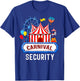 Carnival Security Circus Costume Carny Event Staff Men Women T-Shirt - T-Shirt | Royal