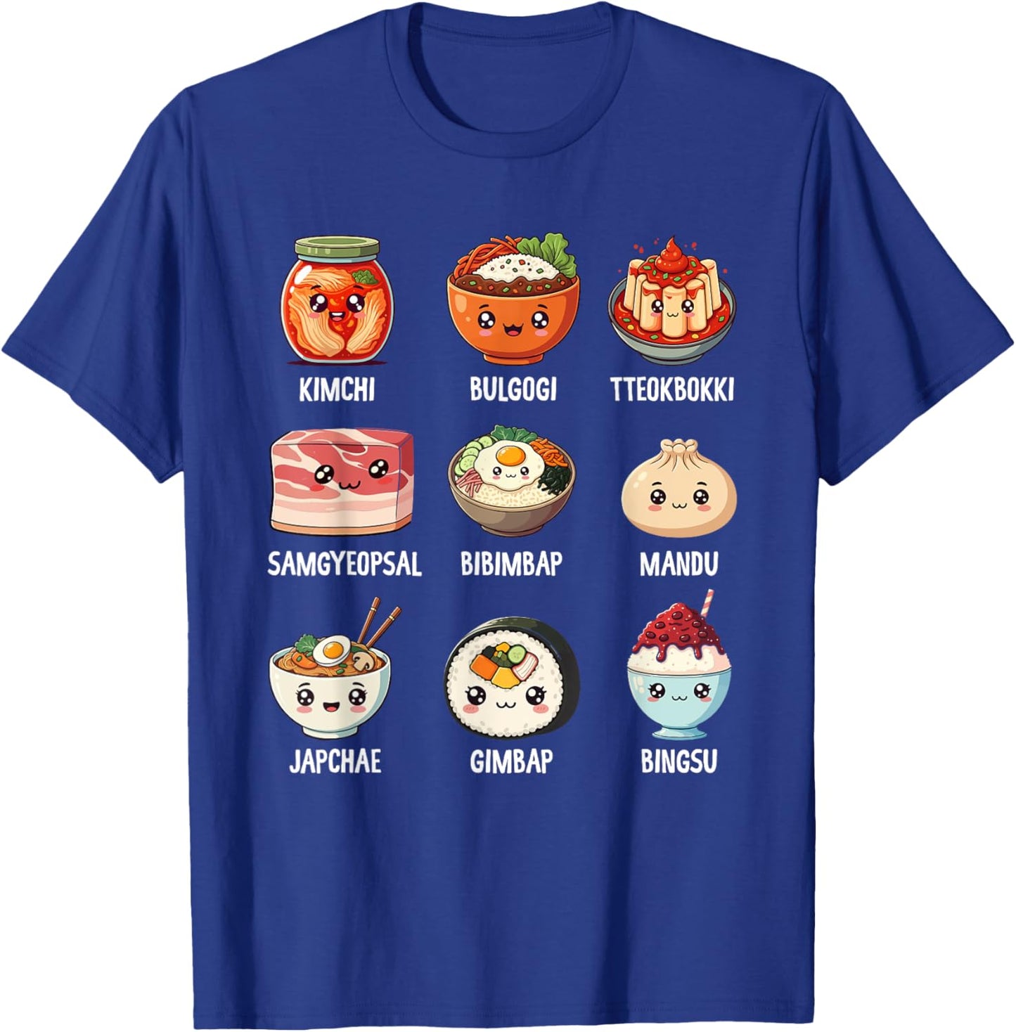Cute Korean Food Kawaii Design for Food Lovers T-Shirt - T-Shirt | Royal