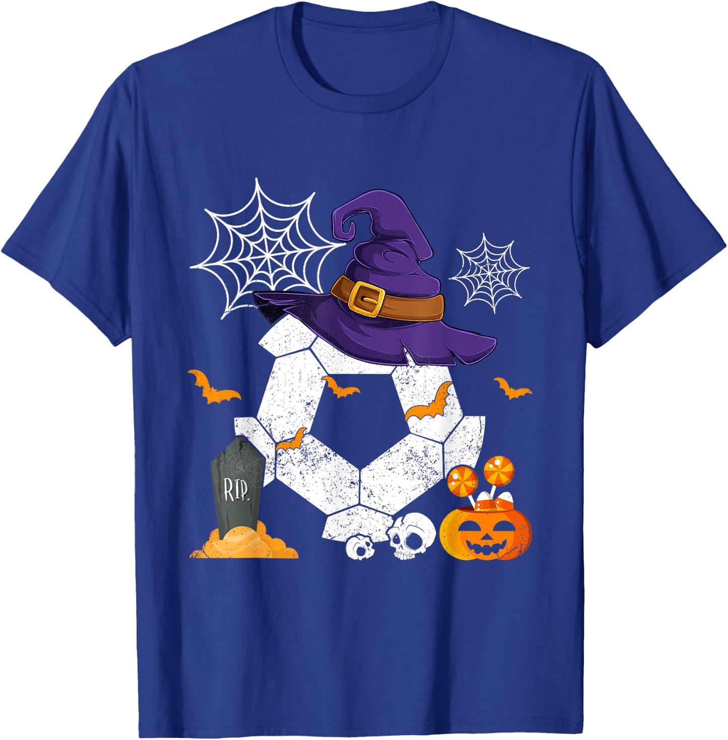 Funny Witch Soccer Halloween Costume Soccer Lover T-Shirt - T-Shirt | Royal