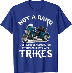 Motorcycle Trike Trikers No Gear Tricycle T-Shirt - T-Shirt | Royal