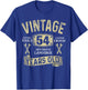 54th Birthday Vintage Mechanic Dad Men Turning 54 Years Old T-Shirt - T-Shirt | Royal