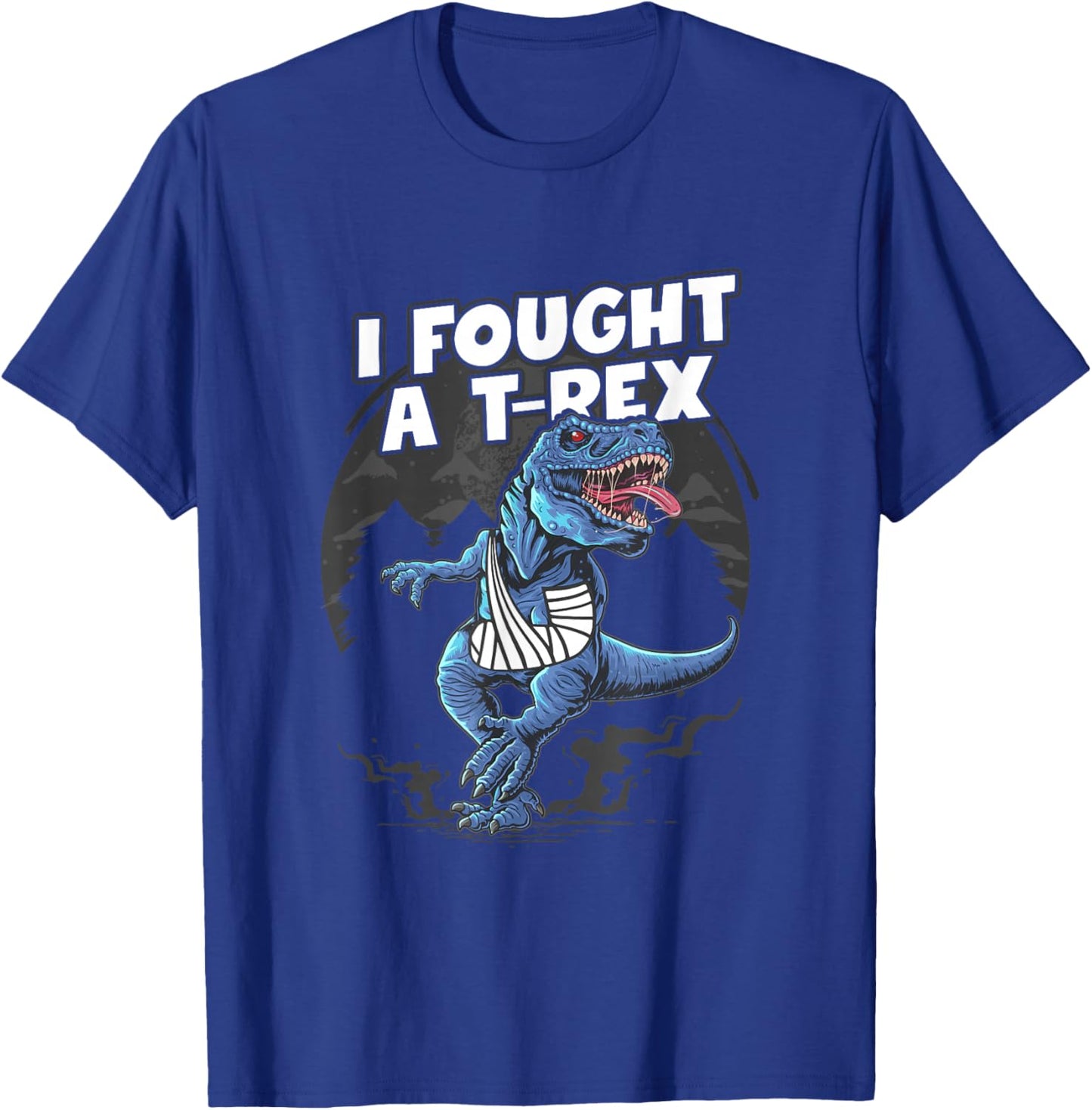 Broken Arm Recovery Boys Dinosaur I Fought A T-Rex Injury T-Shirt - T-Shirt | Royal
