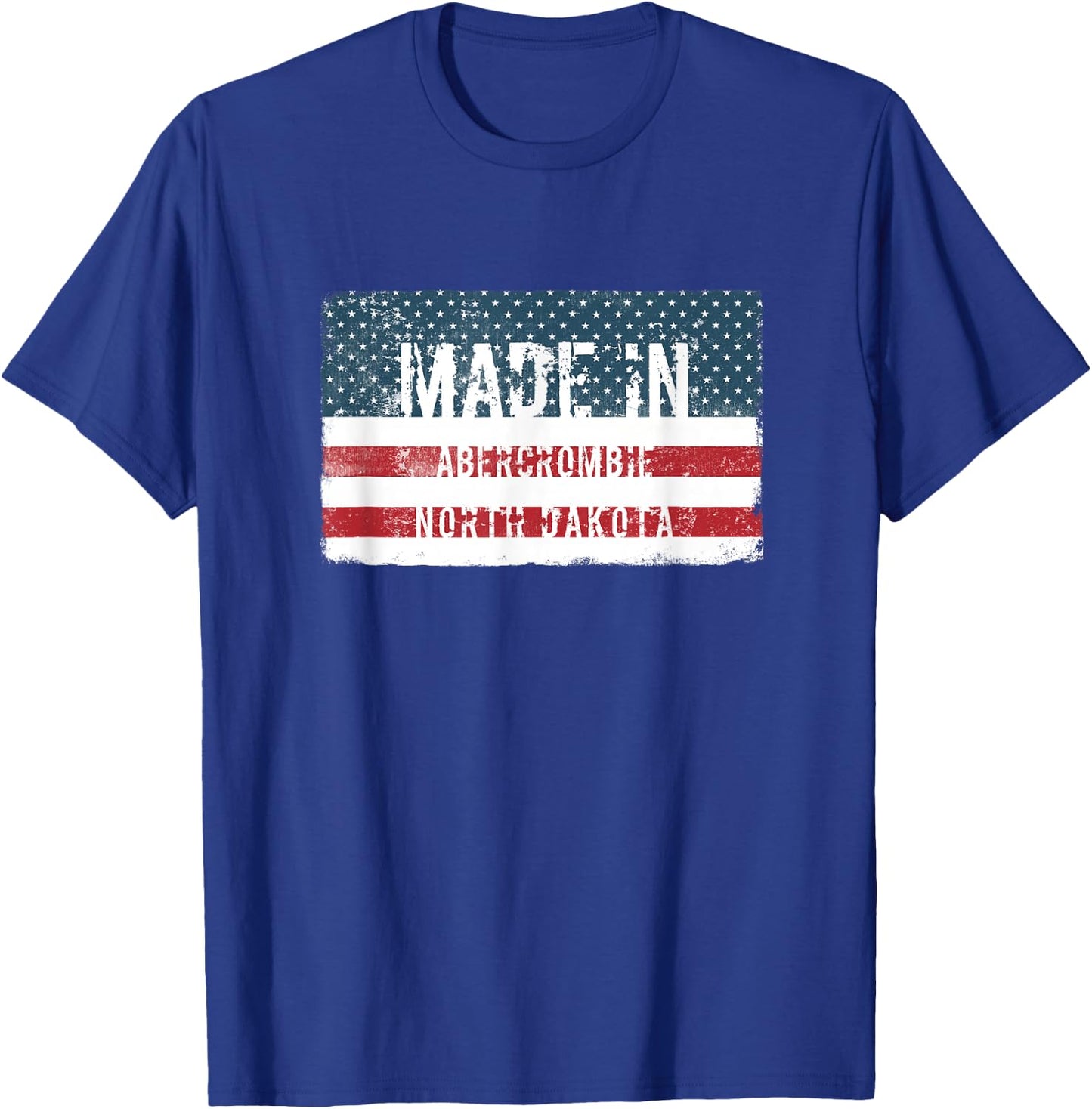 Made in Abercrombie, North Dakota T-Shirt - T-Shirt | Royal