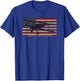 PT-13 Stearman American Biplane Pilot Trainer Vintage Flag T-Shirt - T-Shirt | Royal