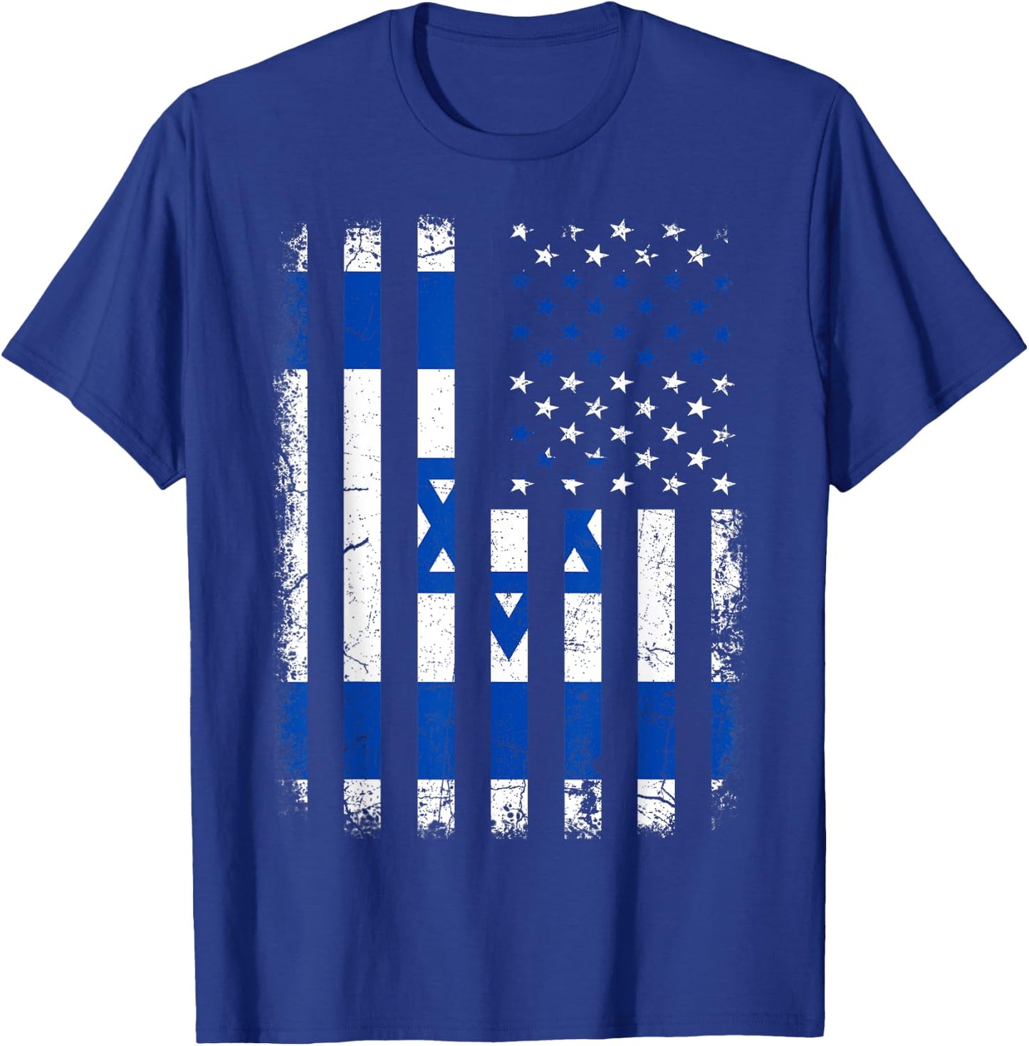 Israelis American Flag Israel America Pride Heritage Women Kids Men T-Shirt - T-Shirt | Royal
