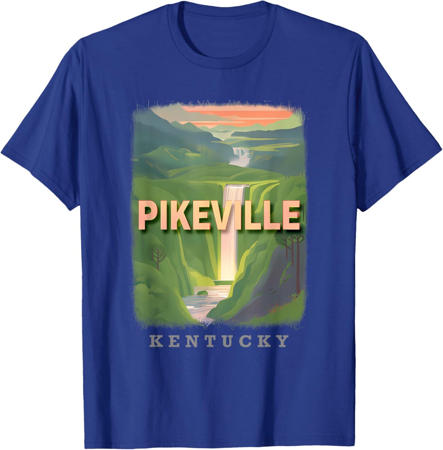 Pikeville Kentucky KY Natural Beauty SD006 T-Shirt - T-Shirt | Royal