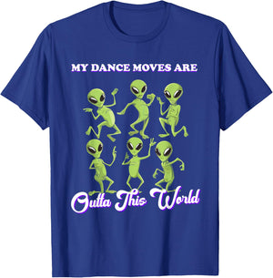 Aliens Dancing Dance Alien Flossing Funny Dance Moves Kids T-Shirt - T-Shirt | Royal