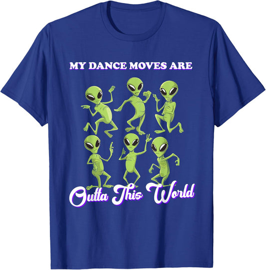 Aliens Dancing Dance Alien Flossing Funny Dance Moves Kids T-Shirt - T-Shirt | Royal