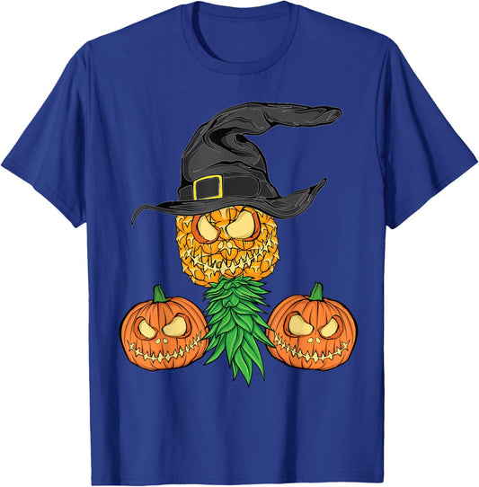 Halloween Swinger Upside Down Pineapple Swingers Men Women T-Shirt - T-Shirt | Royal