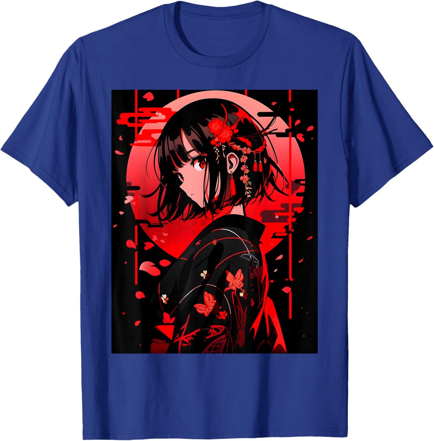 Techwear Harajuku Aesthetic Cyberpunk Anime Manga T-Shirt - T-Shirt | Royal