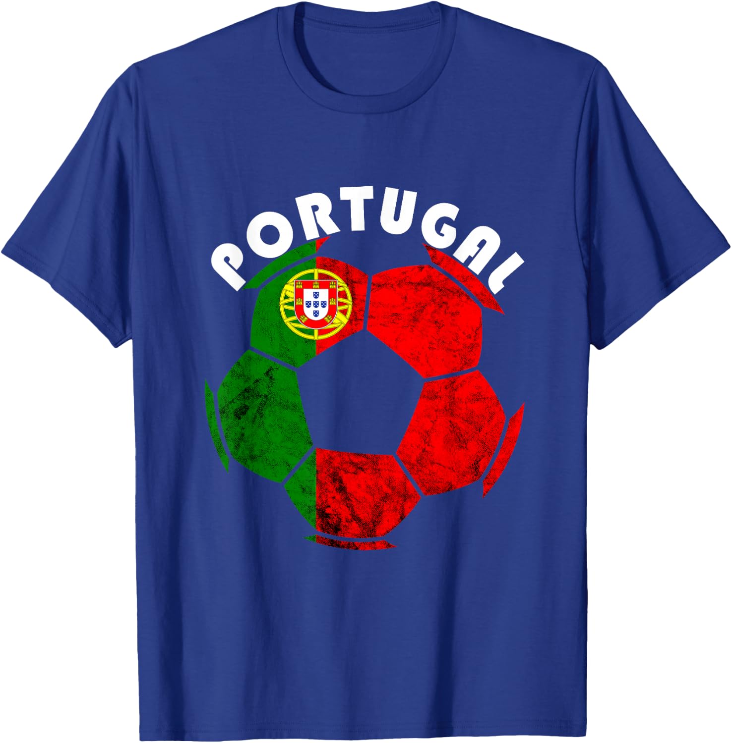 Portuguese Flag Portugal Soccer Futebol Portuguese Roots T-Shirt - T-Shirt | Royal