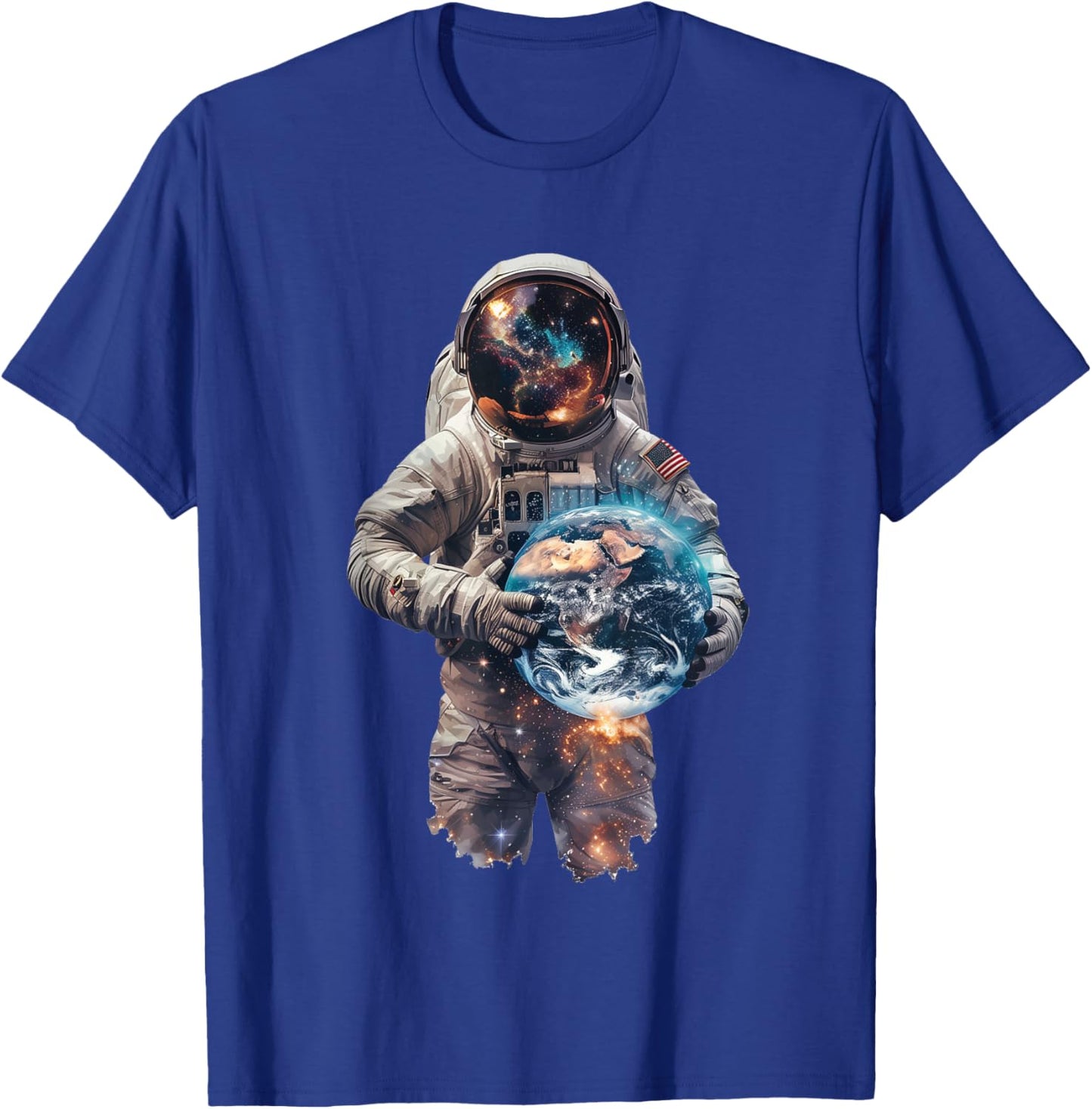 Astronaut Holds Earth in Space T-Shirt - T-Shirt | Royal
