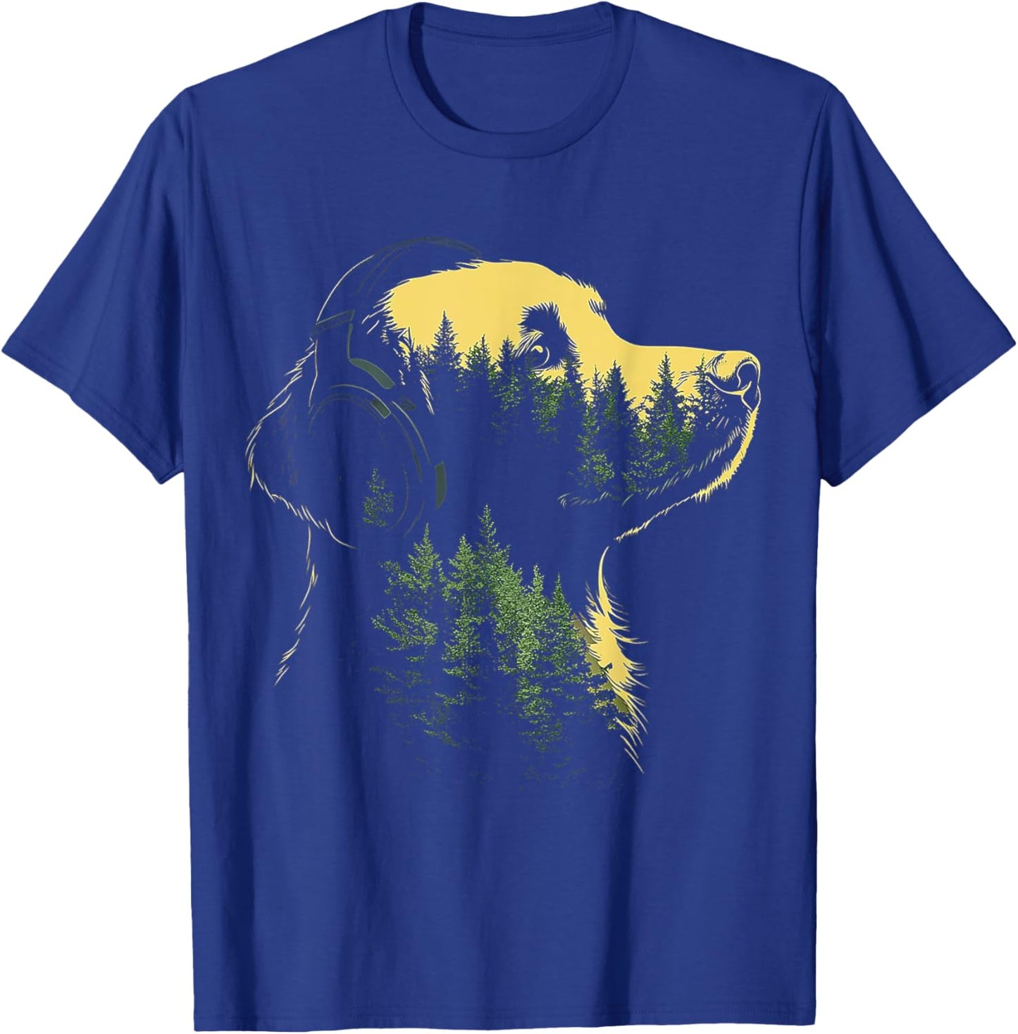Flat Coated Retriever Dog Art Flat Coated Retriever Men Women Kids T-Shirt - T-Shirt | Royal