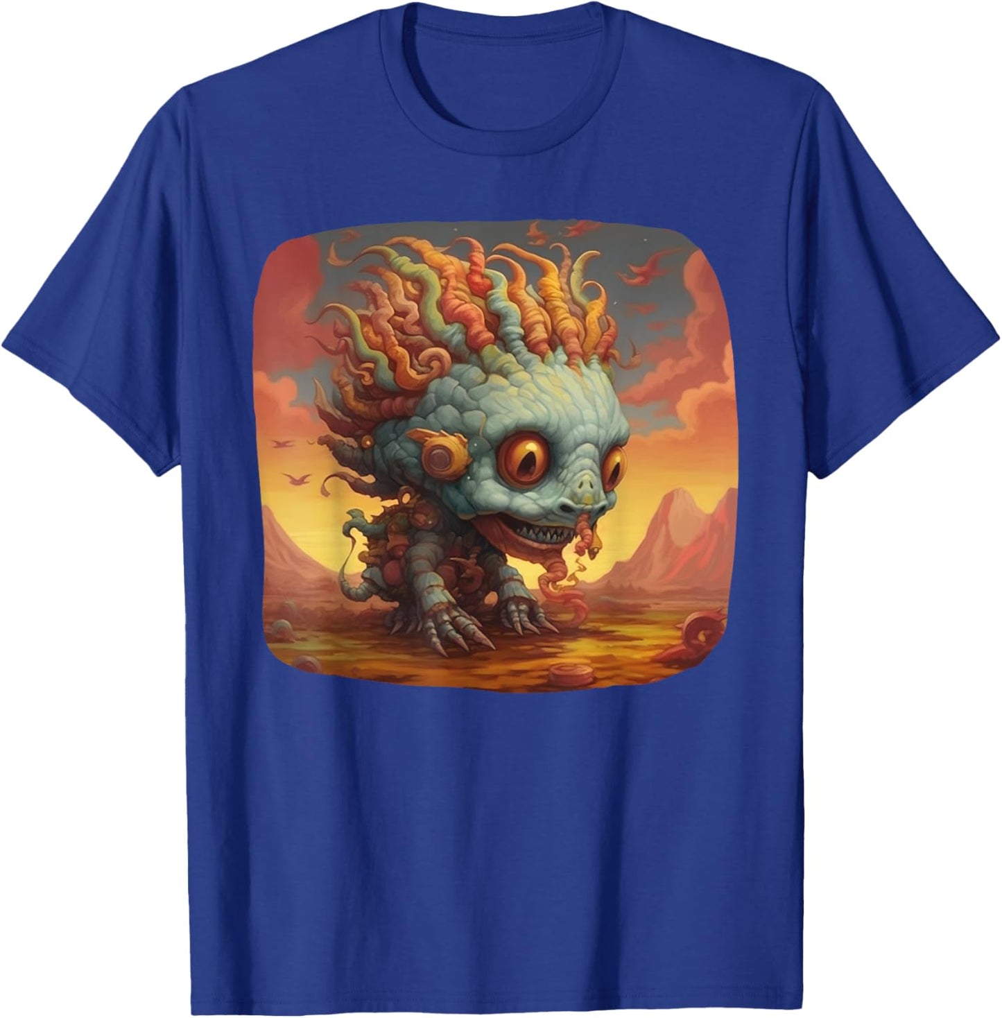 YA Sci Fi Giger Aliens T Giger Dream Space Martian Fantasy T T-Shirt - T-Shirt | Royal