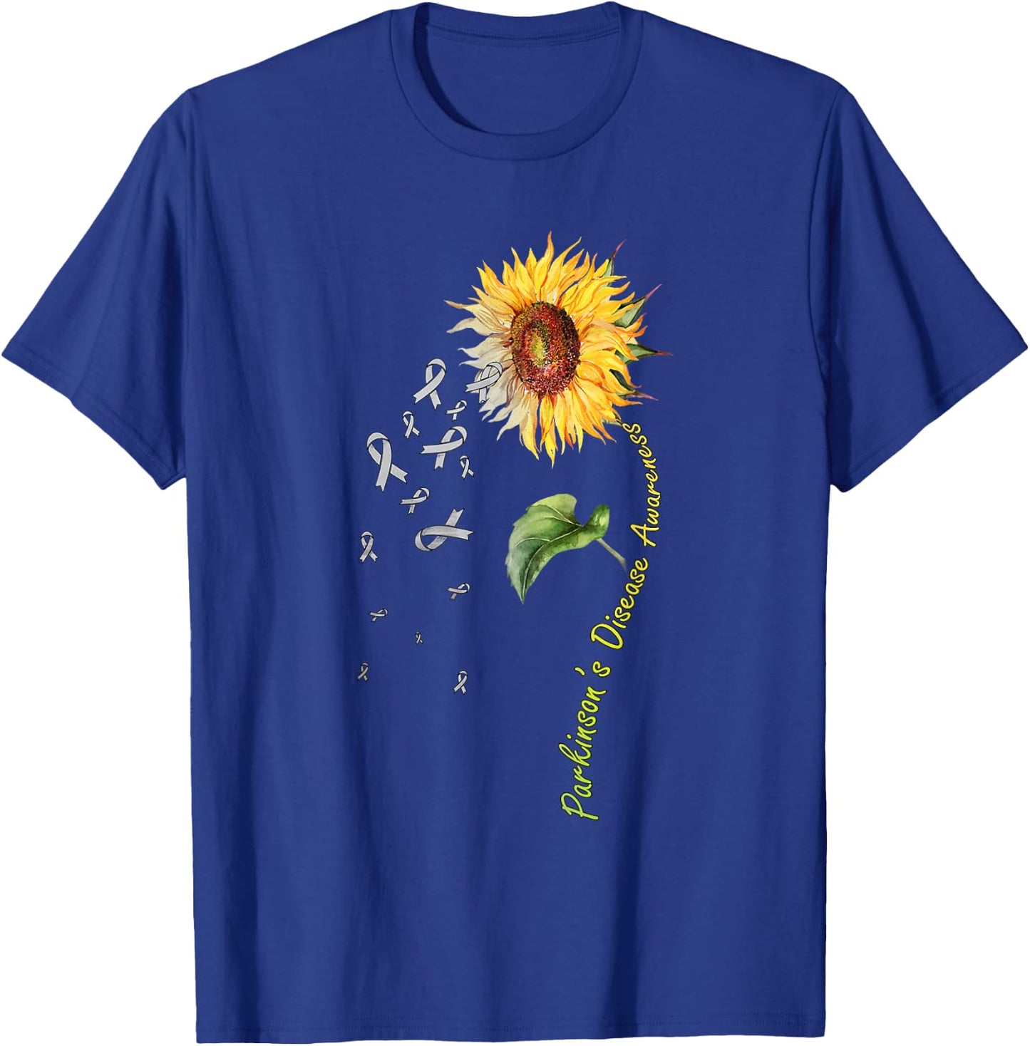 Parkinson's Disease Awareness Sunflower T-Shirt - T-Shirt | Royal