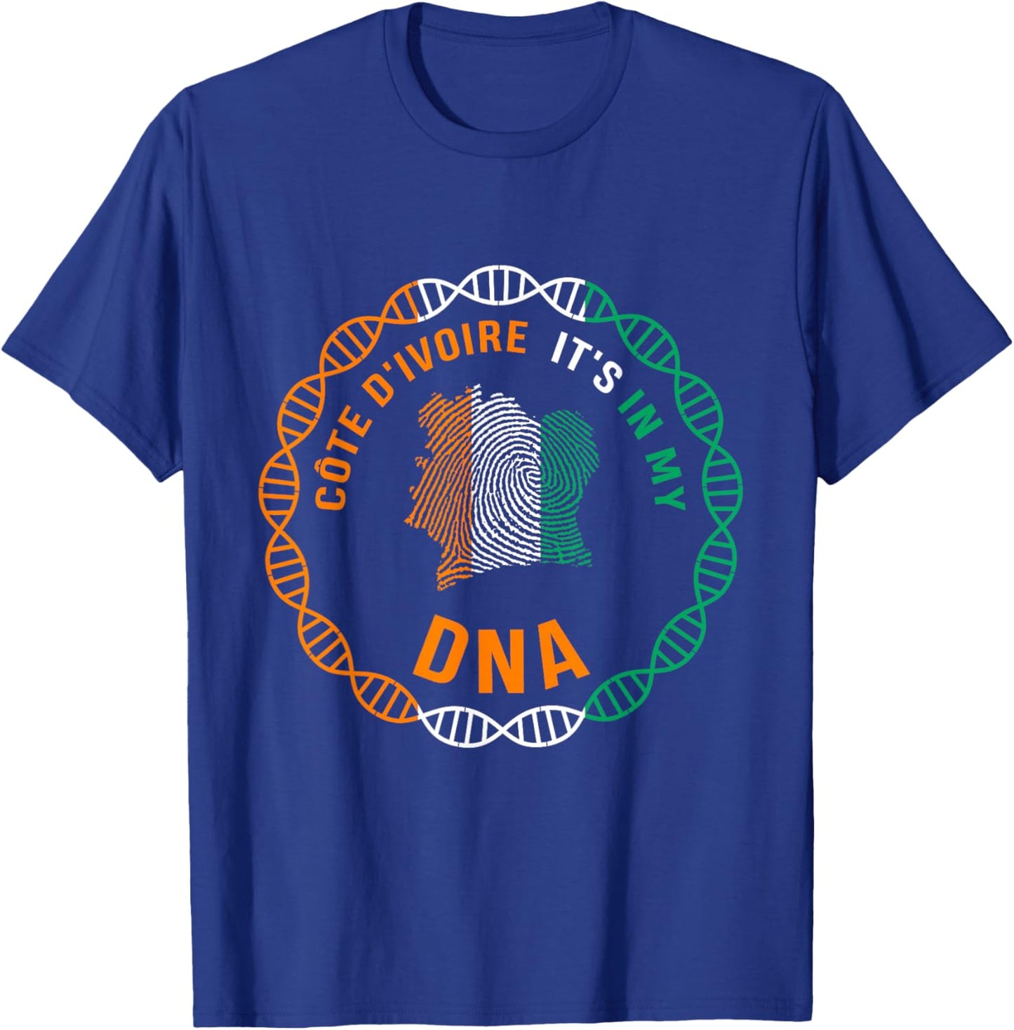 Cote d'Ivoire Flag,Ivory Coast,Cote d'Ivoire map. T-Shirt - T-Shirt | Royal
