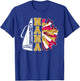 Cute Cheer Nana Of A Cheerleader Nana Grandma T-Shirt - T-Shirt | Royal