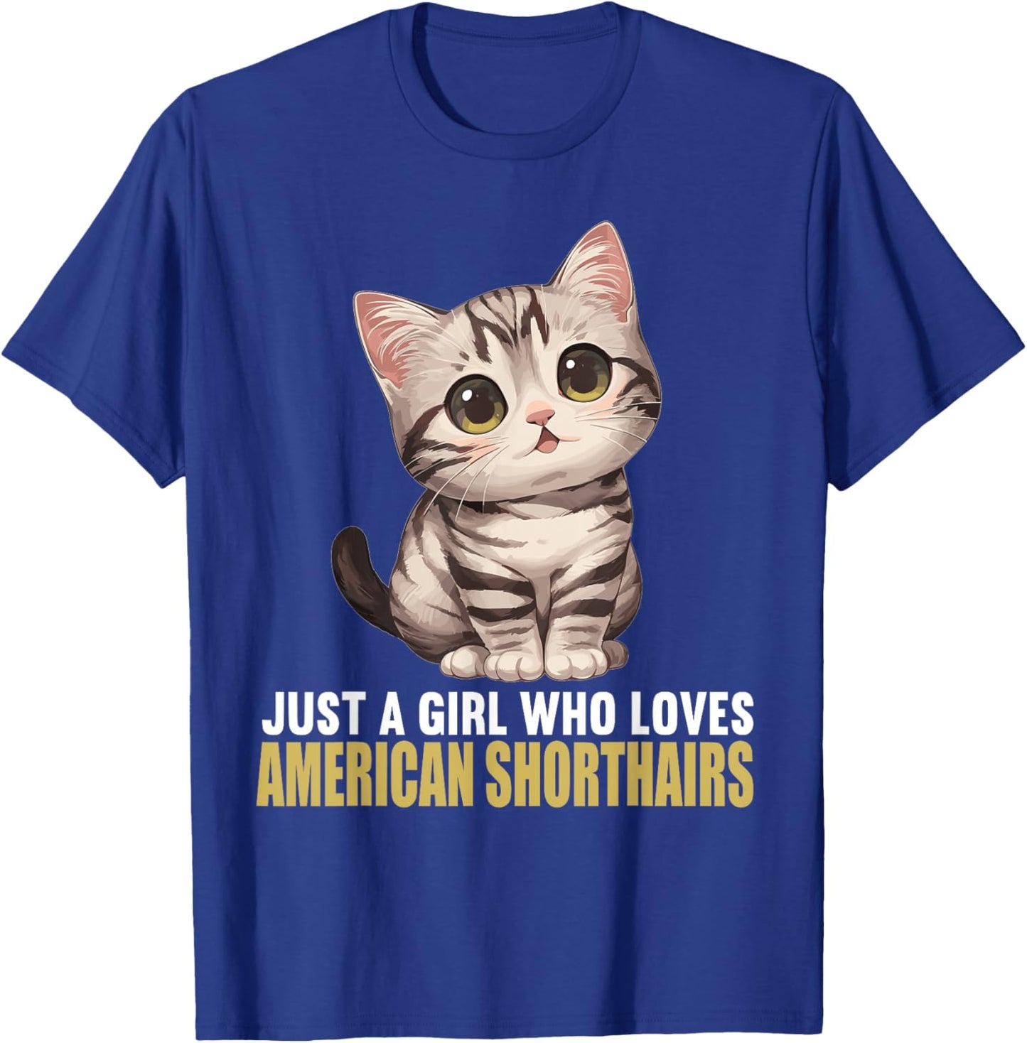 American Shorthair Cats American Shorthair Cat T-Shirt - T-Shirt | Royal