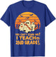 You Can't Scare Me I Teach 2nd grade Teacher Halloween T-Shirt - T-Shirt | Royal