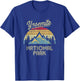 Vintage Retro Yosemite National Park Mountain T Shirt T-Shirt - T-Shirt | Royal