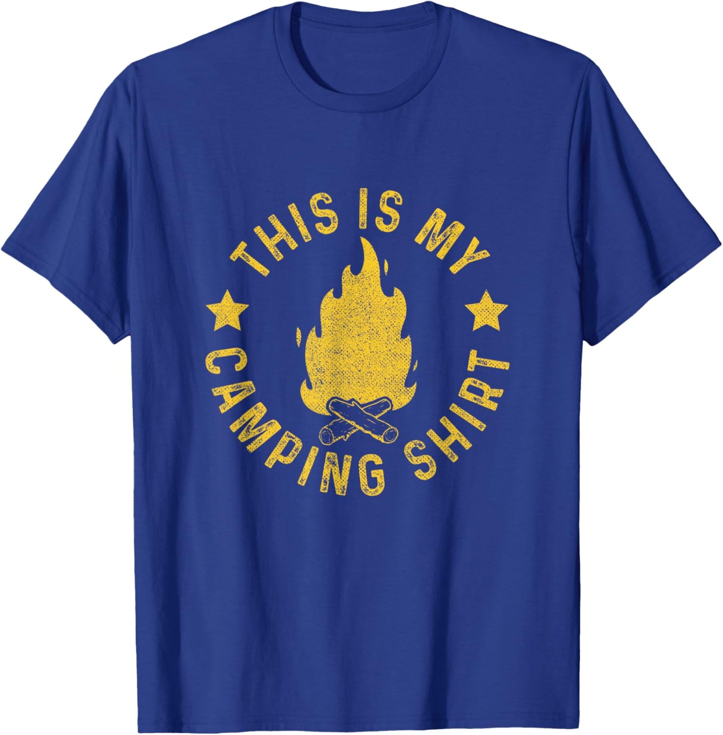 This Is My Camping Outfit | Campfire | Mountains Camper T-Shirt - T-Shirt | Royal