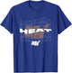 NBA Miami Heat Wave Outline Team Logo T-Shirt - T-Shirt | Royal