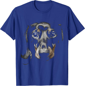 Dachshund Motif Pet Illustration Dog Dachshund Men Women Kids T-Shirt - T-Shirt | Royal