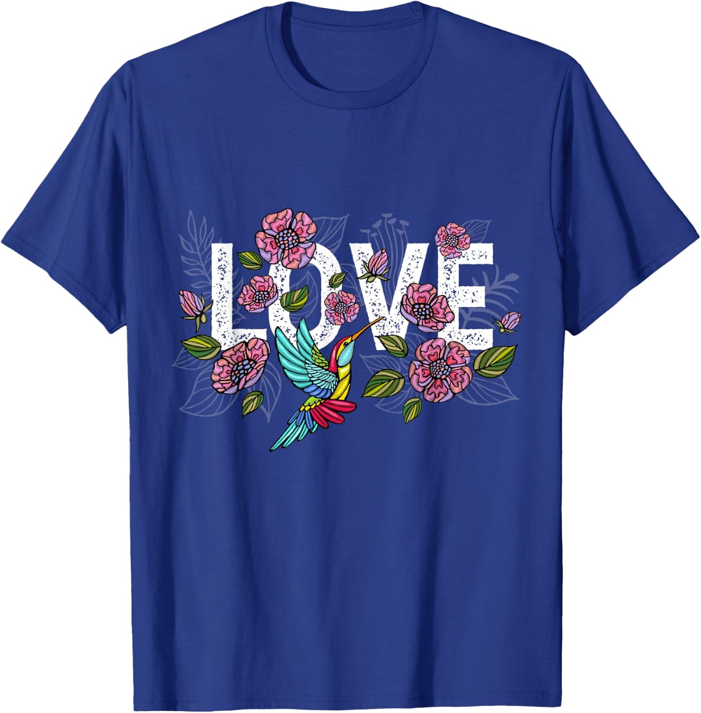 Vintage Hummingbird Gift Humming Funny Bird Lover Women Kids T-Shirt - T-Shirt | Royal