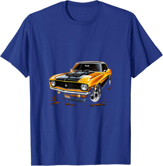 Muscle Car Classic Car Racing T-Shirt - T-Shirt | Royal