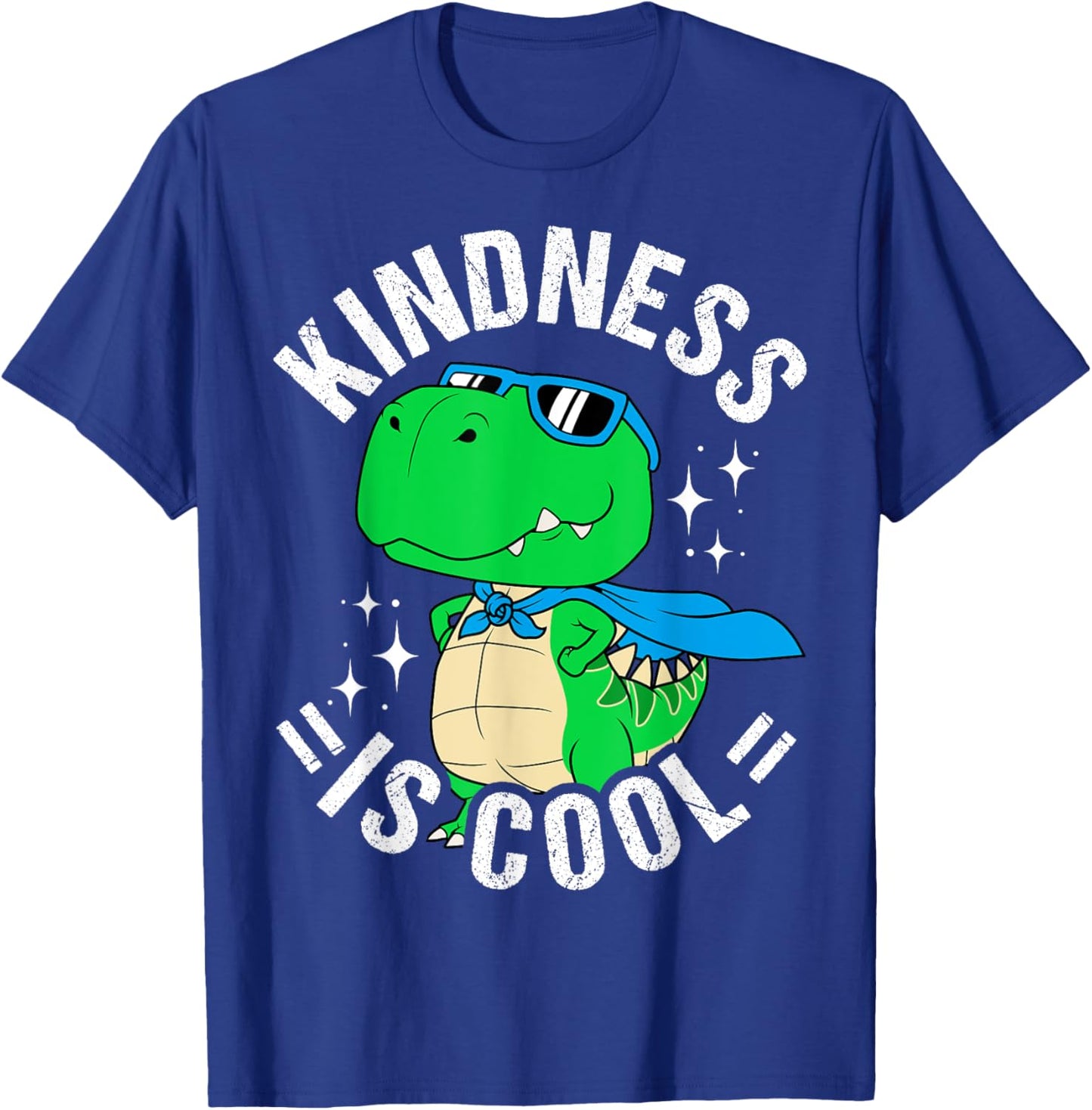 Kindness IS COOL Kindness Dinosaur Dino Motivation Dino Fan T-Shirt - T-Shirt | Royal