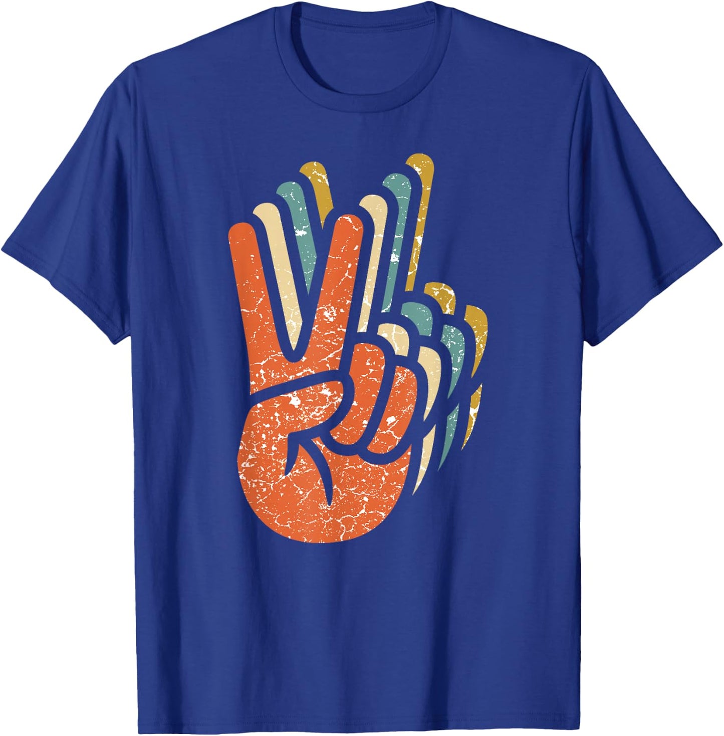 Hippie Peace 60s 70s Hippie T-Shirt - T-Shirt | Royal