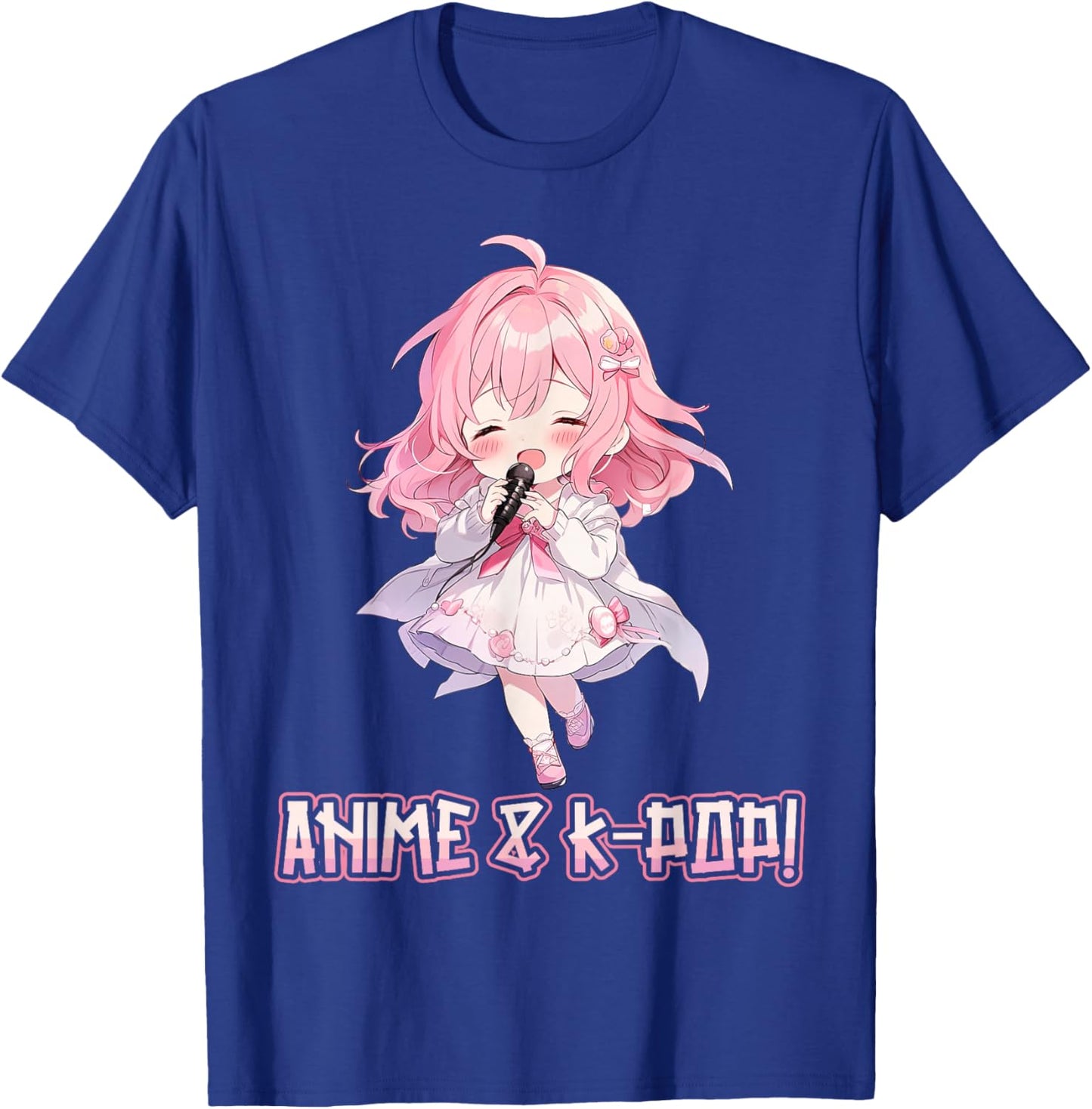 Anime and K-Pop Korean Pop Music Girl KPop Anime K-Pop Lover T-Shirt - T-Shirt | Royal