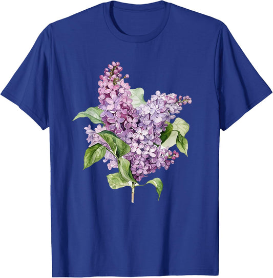 Lilac Lilacs Spring Flower Floral Design Lilac Festival T-Shirt - T-Shirt | Royal