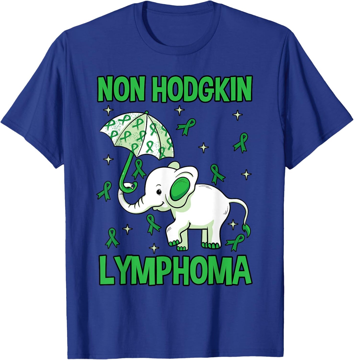 Elephant Non-Hodgkins Lymphoma Lymphocytes Green Gift T-Shirt - T-Shirt | Royal