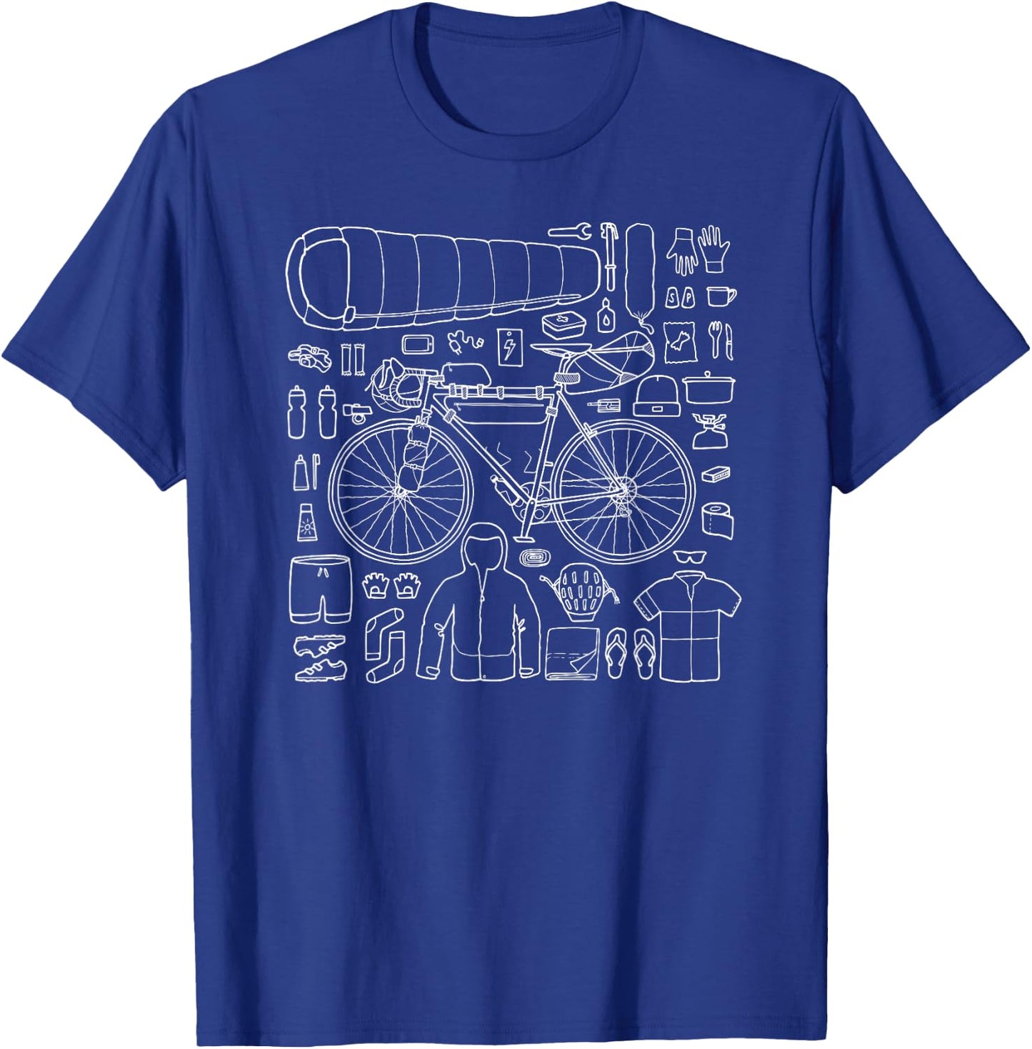 Pedal X Chain -Adults Cycling Adventure , Black, Small T-Shirt - T-Shirt | Royal