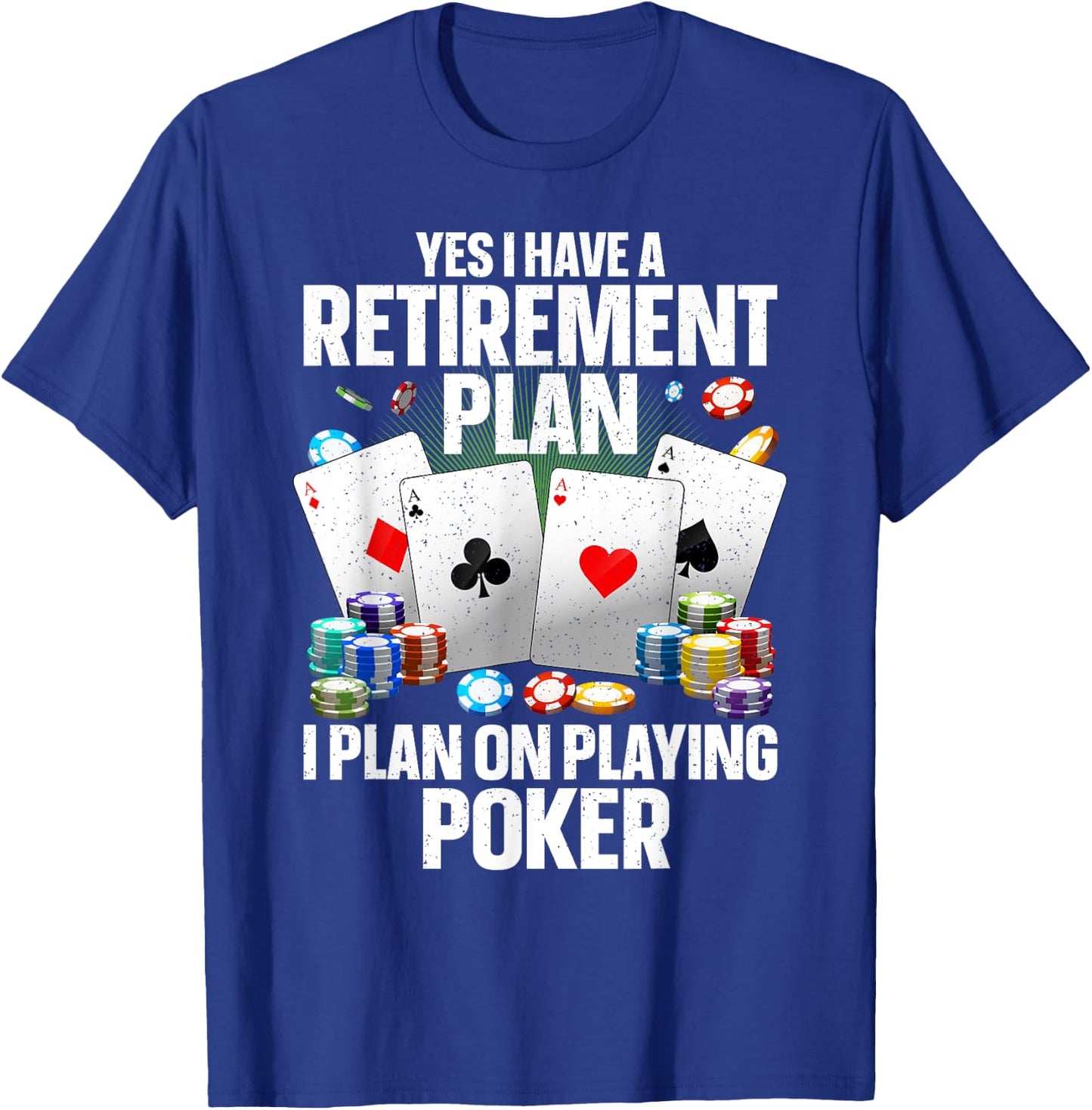 Funny Poker Design Women Poker Player Poker Lover T-Shirt - T-Shirt | Royal