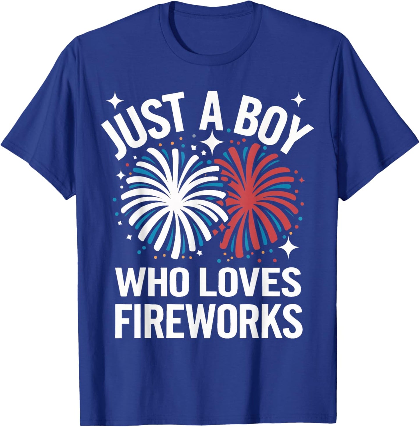 Fireworks Director Just A Boy Who Loves Fireworks T-Shirt - T-Shirt | Royal