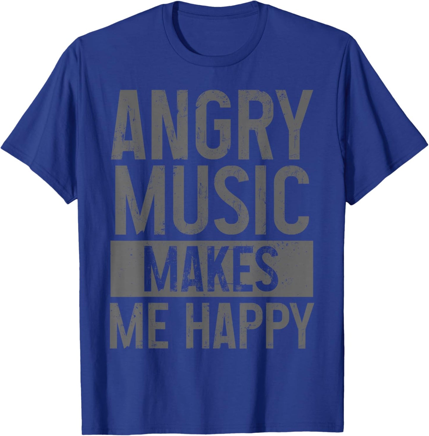 Angry Music Heavy Metal Death Metal Metalhead Metal Fan T-Shirt - T-Shirt | Royal