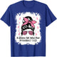 Pharmacy Tech Messy Bun Breast Cancer Awareness Women T-Shirt - T-Shirt | Royal