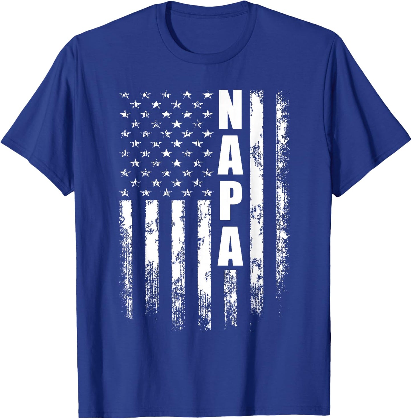 Napa Father's Day American Flag 4th of July T-Shirt - T-Shirt | Royal
