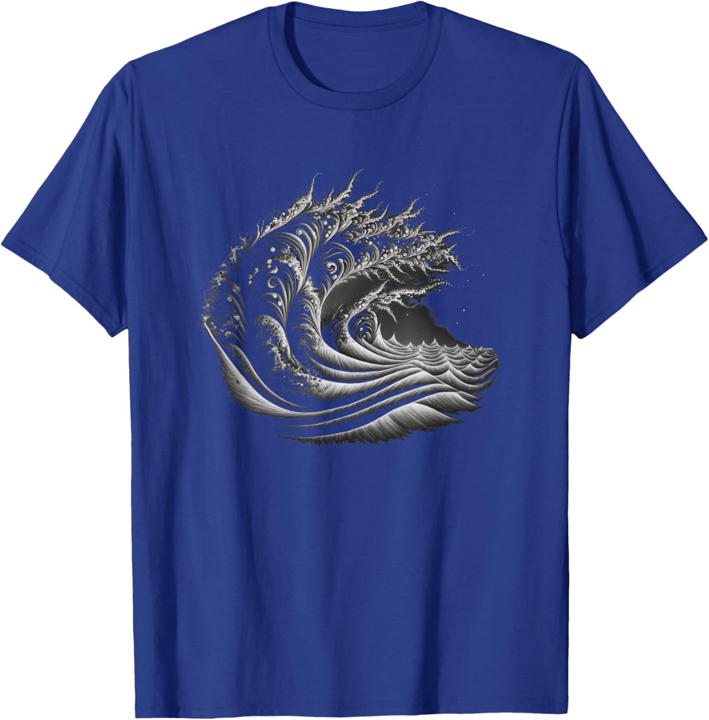 Fibonacci Sequence Wave T-Shirt - T-Shirt | Royal