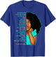Girls Black Pride Self Care Black Girl Affirmations Kids T-Shirt - T-Shirt | Royal
