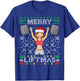 Merry Liftma's Ugly Christmas Sweater Miss Santa Gym Workout T-Shirt - T-Shirt | Royal