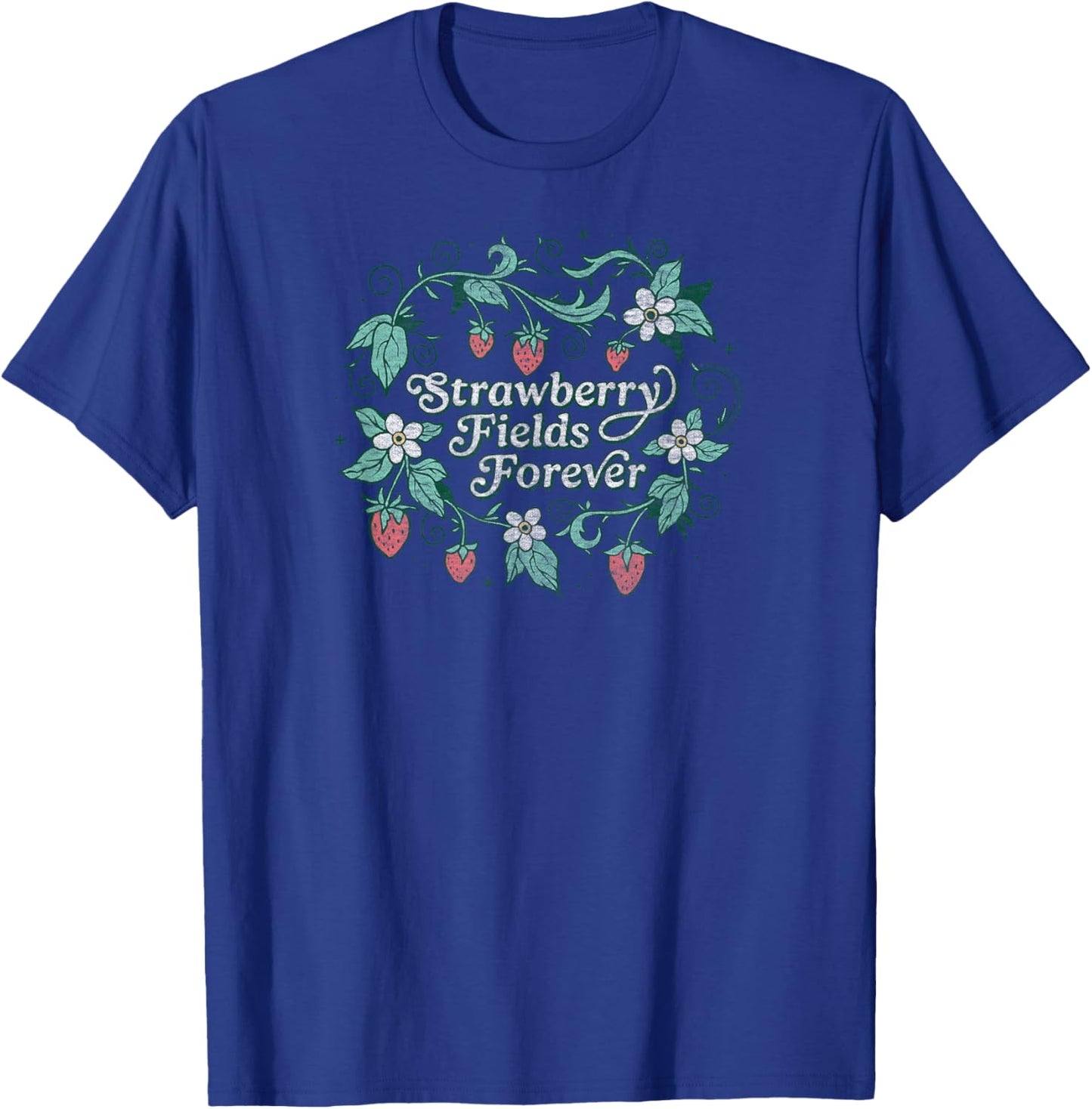 The Beatles - Strawberry Fields Forever , Black, S T-Shirt - T-Shirt | Royal