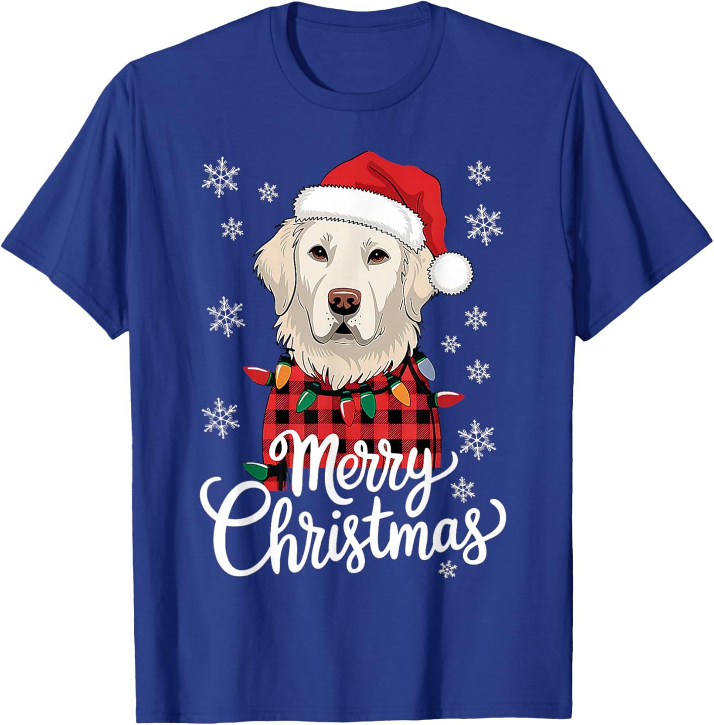 Christmas White English Cream Golden Retriever Mom Dog Puppy Men Women T-Shirt - T-Shirt | Royal