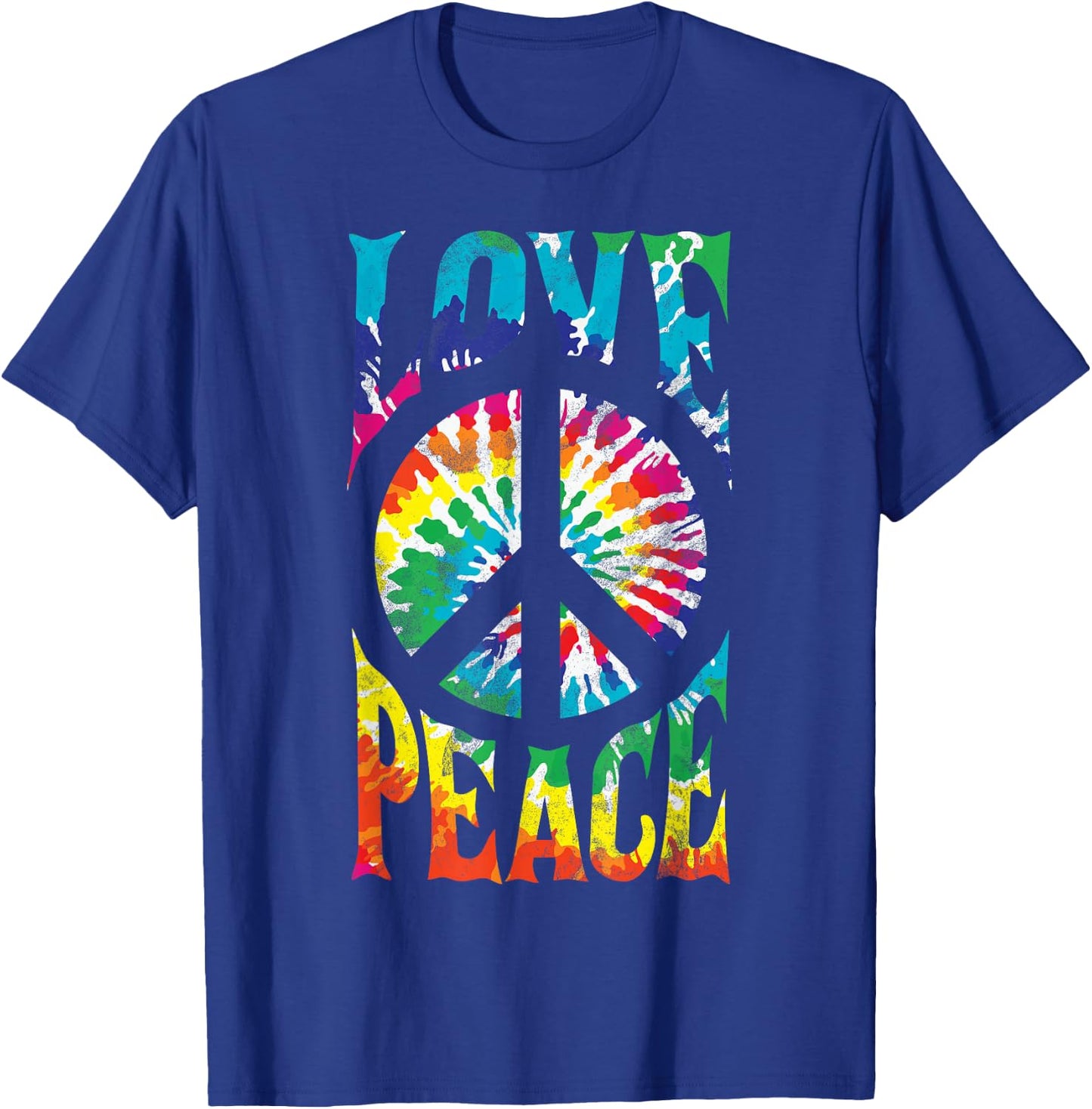 Groovy Tie Dye 70s 80s Retro Hippie Party Design Vintage T-Shirt - T-Shirt | Royal