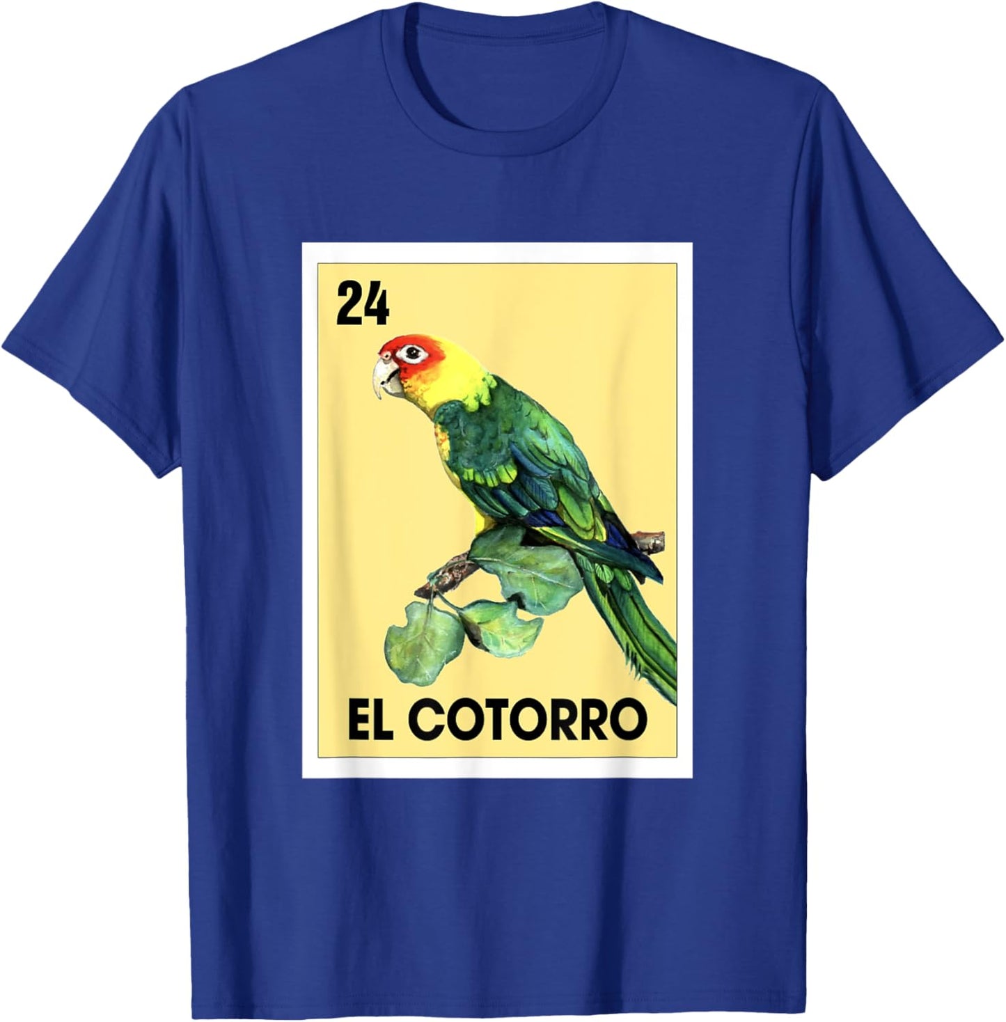 El Cotorro Mexican Bingo Card Game The Parrot Parakeet T-Shirt - T-Shirt | Royal