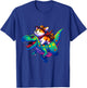 Corgi Riding Dinosaur T rex Boys Girls T-Shirt - T-Shirt | Royal